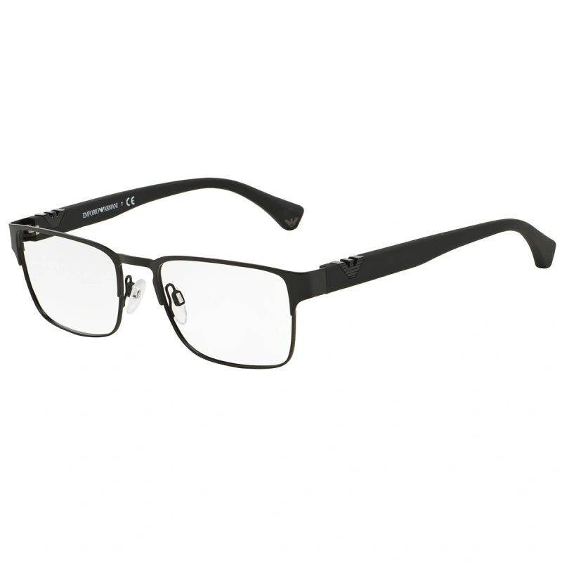 EMPORIO ARMANI - 3001 NERO OPACO | OCCHIALE DA VISTA UOMO - EA 1027 CALIBRO 55