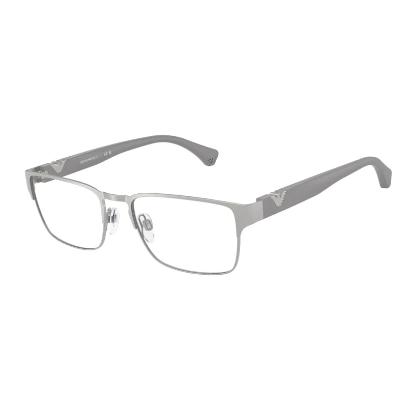 EMPORIO ARMANI - 3036 ARGENTO OPACO | OCCHIALE DA VISTA UOMO - EA 1027 CALIBRO 57