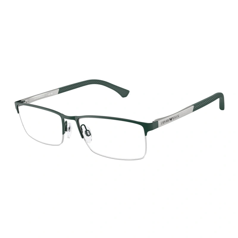 EMPORIO ARMANI - 3017 VERDE OPACO | OCCHIALE DA VISTA UOMO - EA 1041 CALIBRO 55