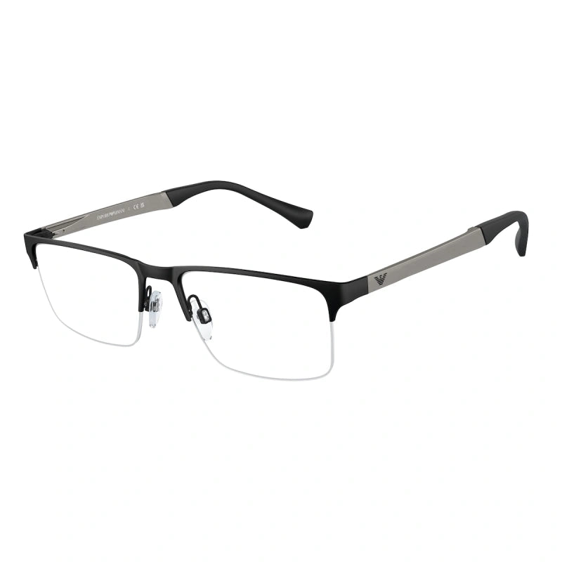 EMPORIO ARMANI - 3001 NERO OPACO | OCCHIALE DA VISTA UOMO - EA 1110D CALIBRO 55