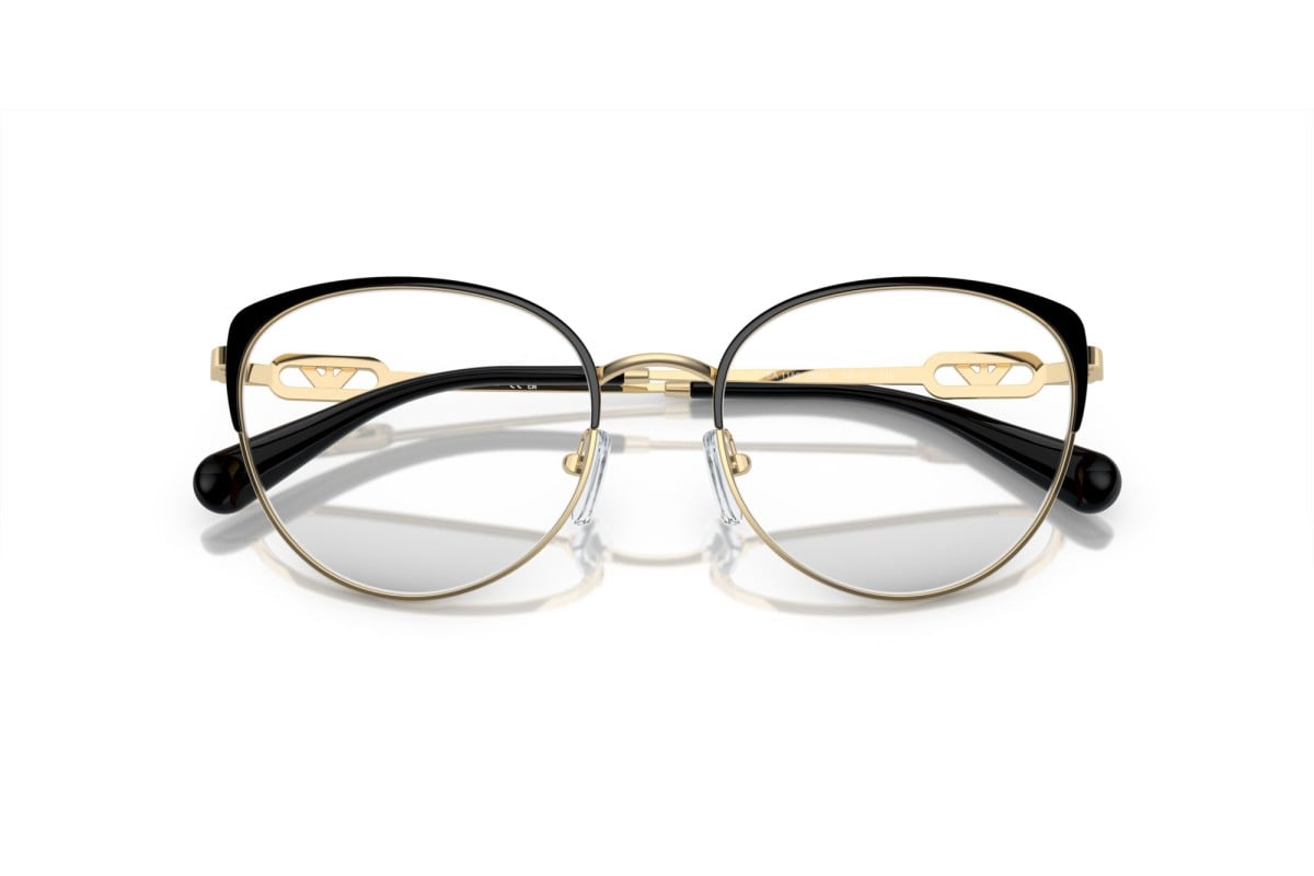 OCCHIALE DA VISTA DONNA | EMPORIO ARMANI EA 1150 - 3014 ORO PALLIDO LUCIDO/NERO - CALIBRO 51