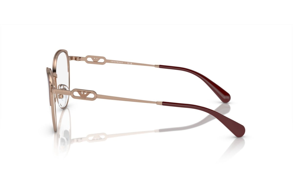 OCCHIALE DA VISTA DONNA | EMPORIO ARMANI EA 1150 - 3268 ORO ROSA LUCIDO/BORDEAUX - CALIBRO 53