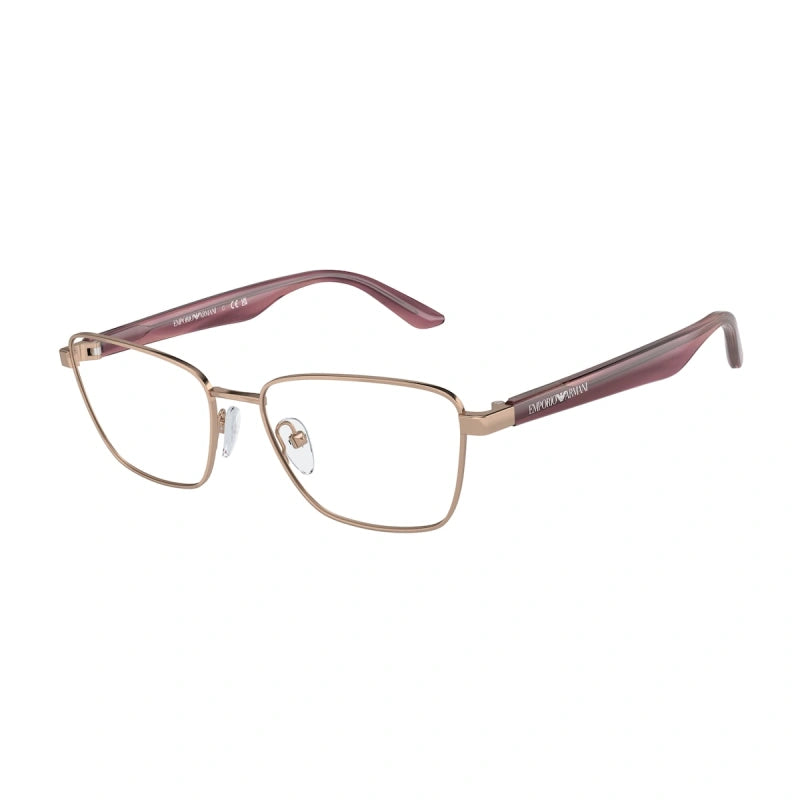 EMPORIO ARMANI - 3011 ORO ROSA LUCIDO | OCCHIALE DA VISTA DONNA - EA 1156 CALIBRO 52