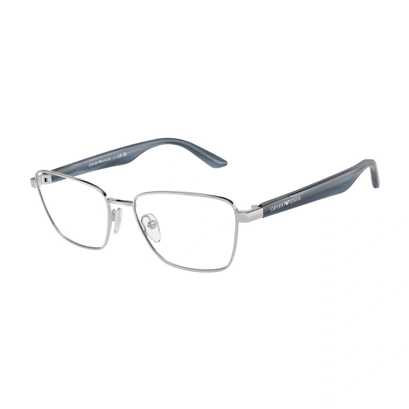 EMPORIO ARMANI - 3015 ARGENTO LUCIDO | OCCHIALE DA VISTA DONNA - EA 1156 CALIBRO 52