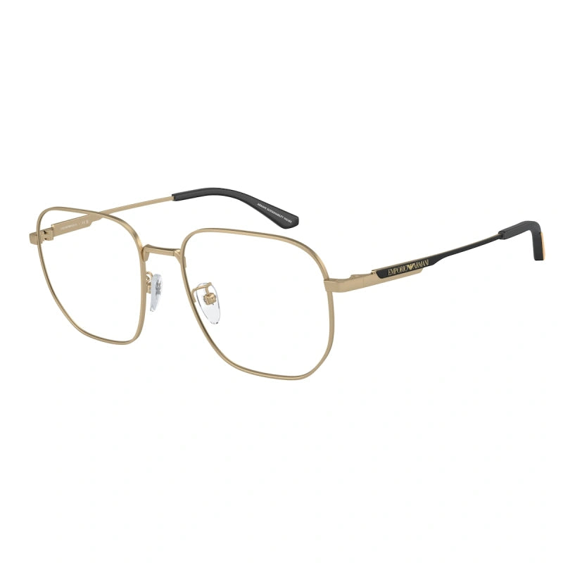 EMPORIO ARMANI - 3002 ORO PALLIDO OPACO | OCCHIALE DA VISTA UOMO - EA 1159D CALIBRO 54