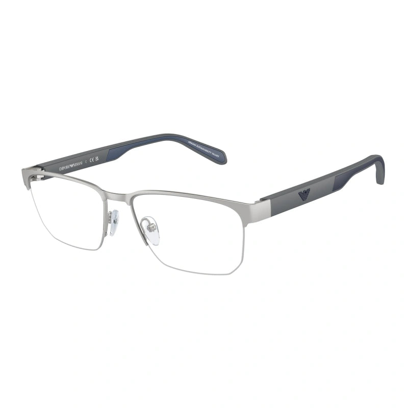 EMPORIO ARMANI - 3045 ARGENTO OPACO | OCCHIALE DA VISTA UOMO - EA 1162 CALIBRO 54