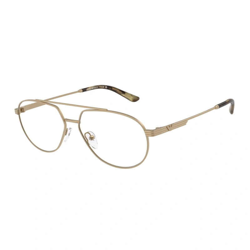 EMPORIO ARMANI - 3002 ORO PALLIDO OPACO | OCCHIALE DA VISTA UOMO - EA 1165 CALIBRO 54