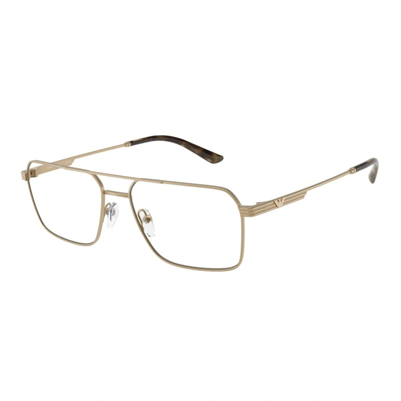 EMPORIO ARMANI - 3002 ORO PALLIDO OPACO | OCCHIALE DA VISTA UOMO - EA 1166 CALIBRO 57