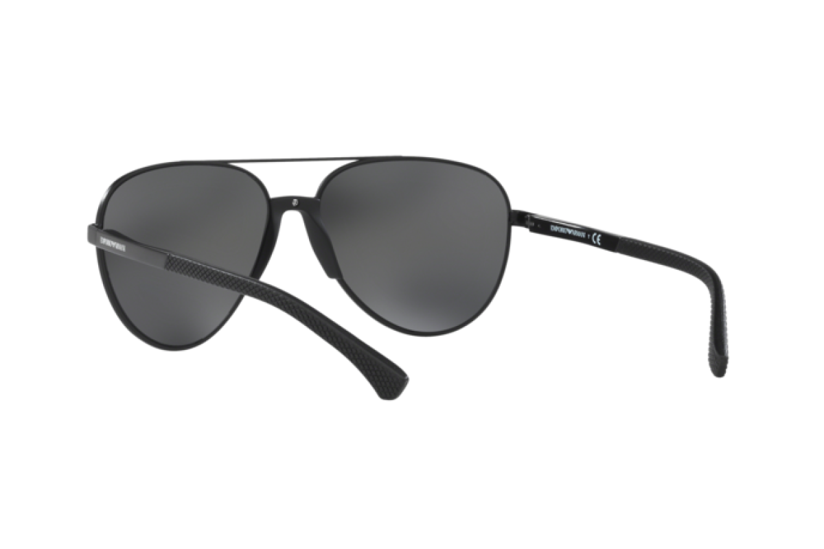 OCCHIALE DA SOLE UOMO | EMPORIO ARMANI  EA 2059 - 320387 NERO OPACO - CALIBRO 61