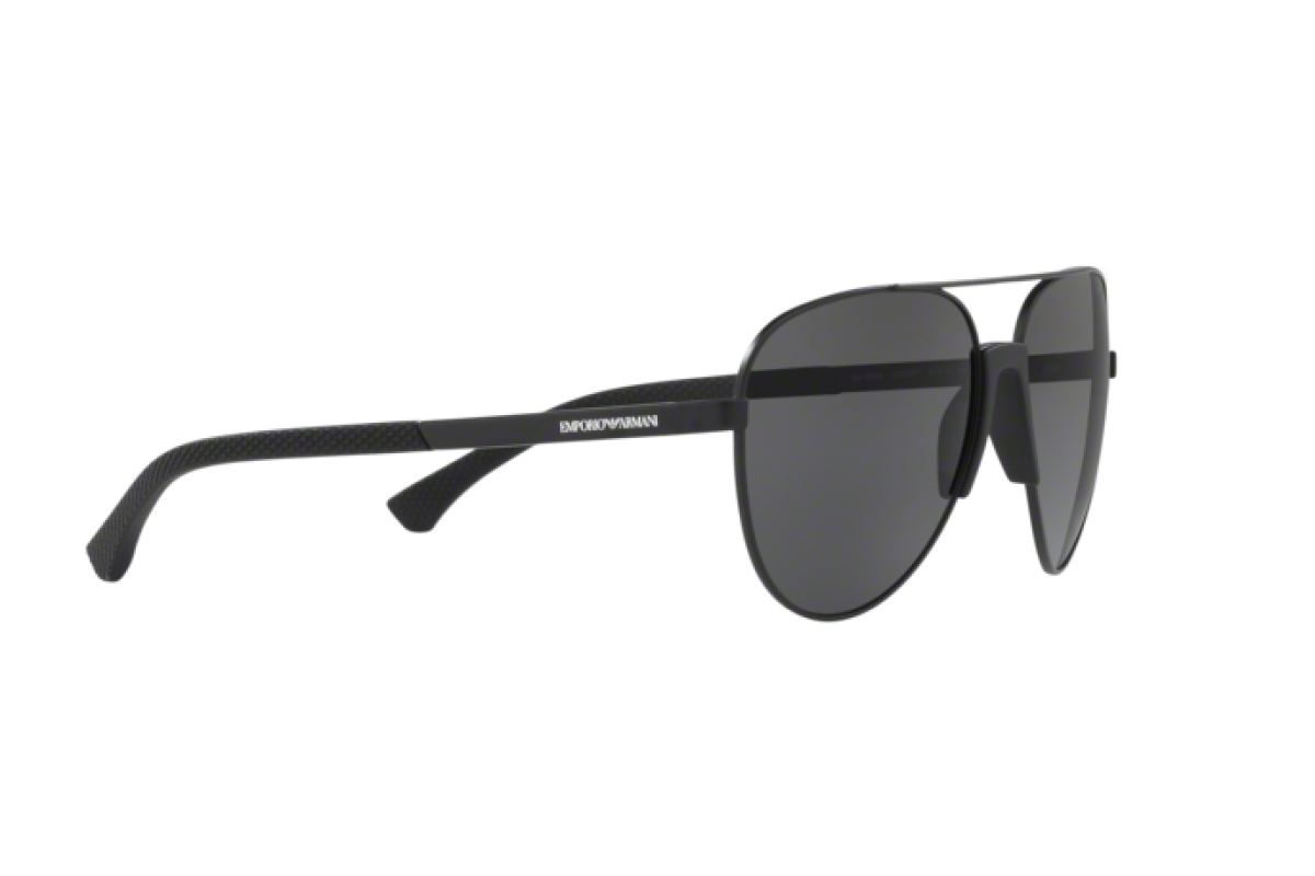 OCCHIALE DA SOLE UOMO | EMPORIO ARMANI  EA 2059 - 320387 NERO OPACO - CALIBRO 61