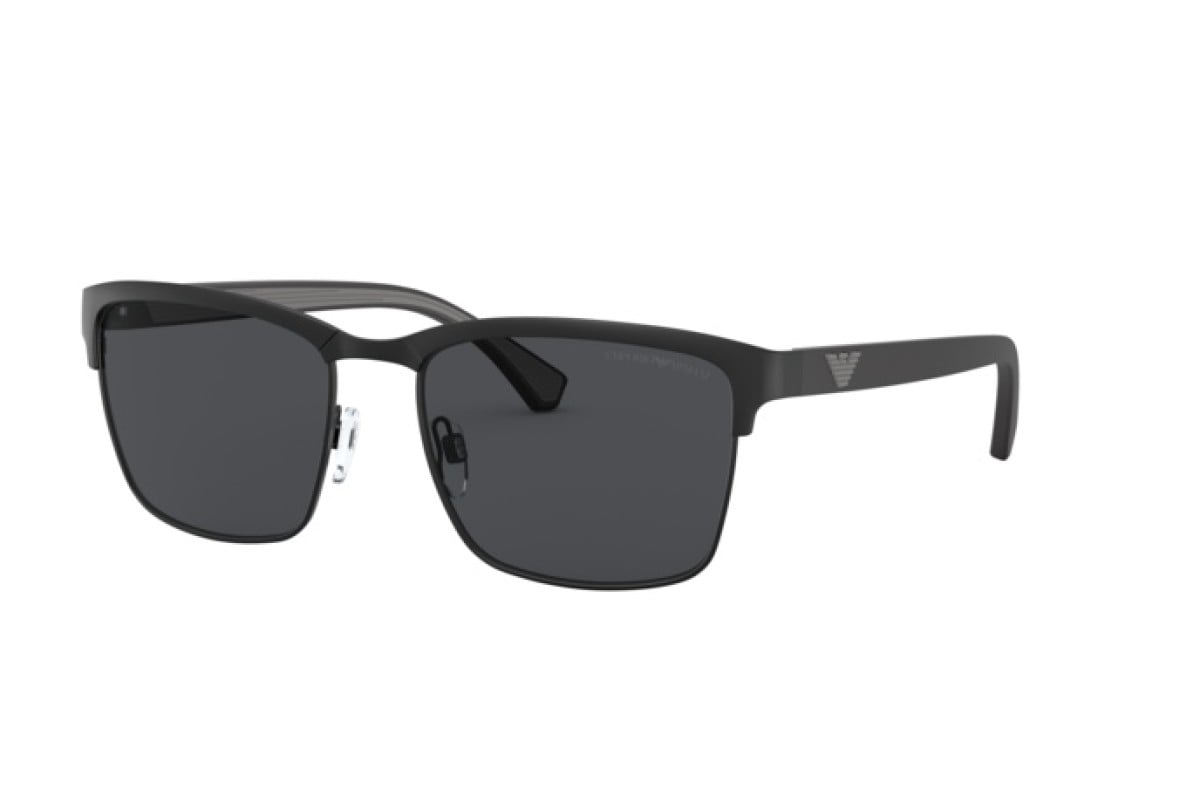 OCCHIALE DA SOLE UOMO | EMPORIO ARMANI  EA 2087 - 301487 NERO OPACO - CALIBRO 56