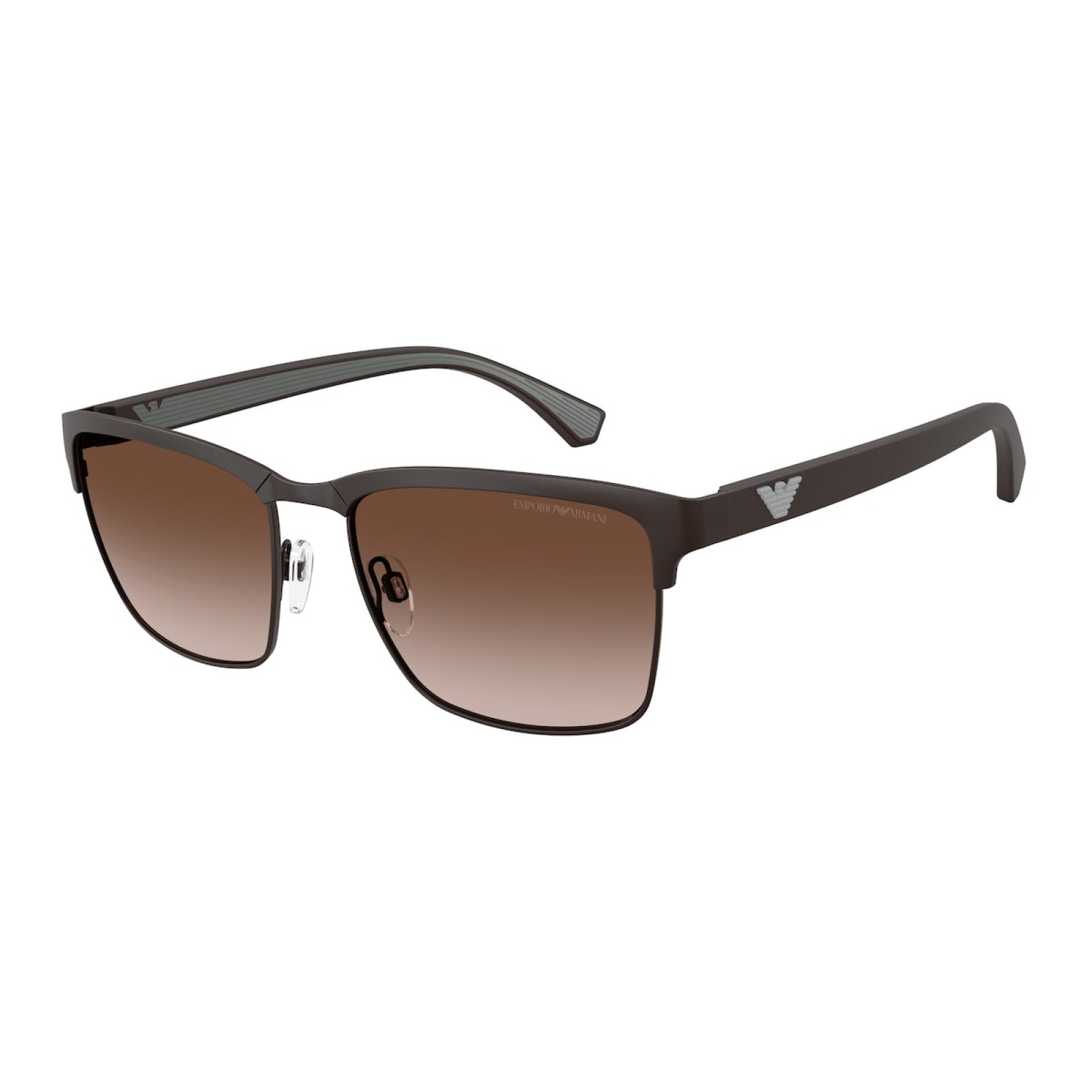 OCCHIALE DA SOLE UOMO | EMPORIO ARMANI EA 2087 - 339013 MARRONE OPACO - CALIBRO 56