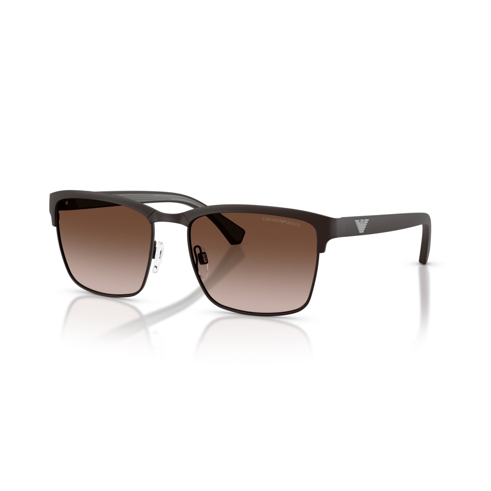 OCCHIALE DA SOLE UOMO | EMPORIO ARMANI EA 2087 - 339013 MARRONE OPACO - CALIBRO 56