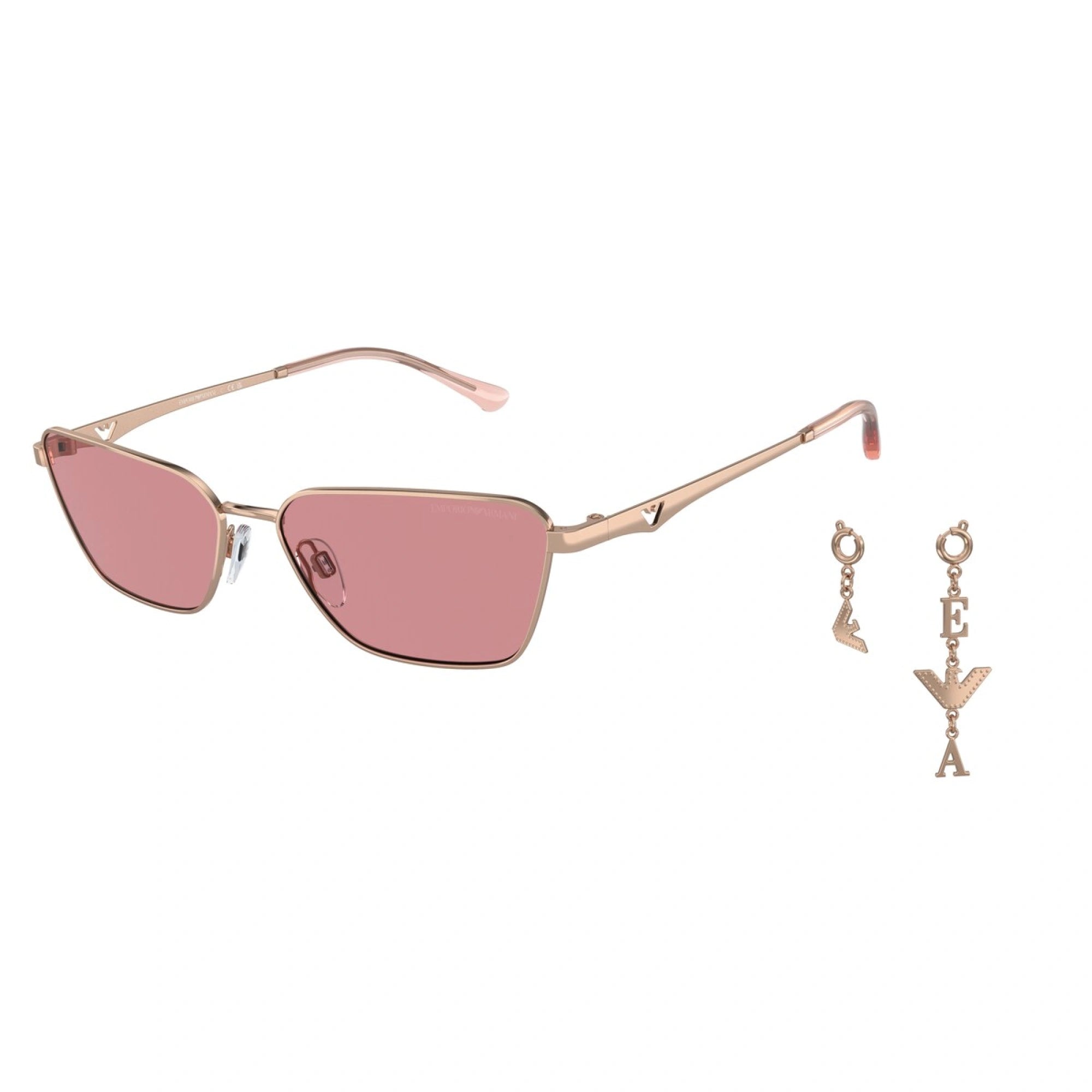 EMPORIO ARMANI EA 2141 - 301184 ORO ROSA LUCIDO | OCCHIALE DA SOLE DONNA | CALIBRO 56