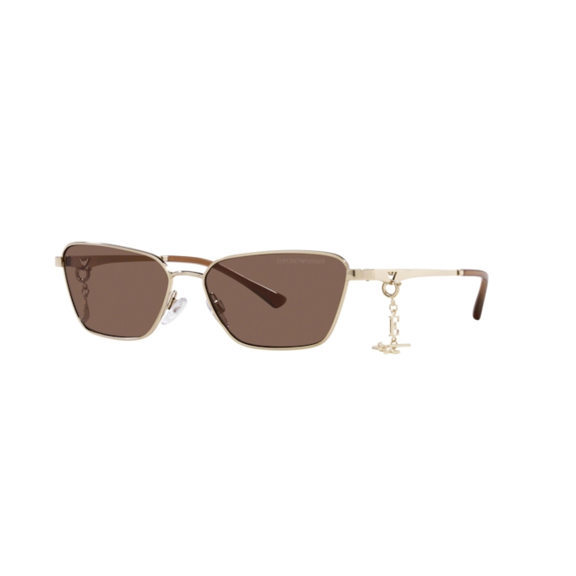EMPORIO ARMANI EA 2141 - 301373 ORO PALLIDO LUCIDO | OCCHIALE DA SOLE DONNA | CALIBRO 56