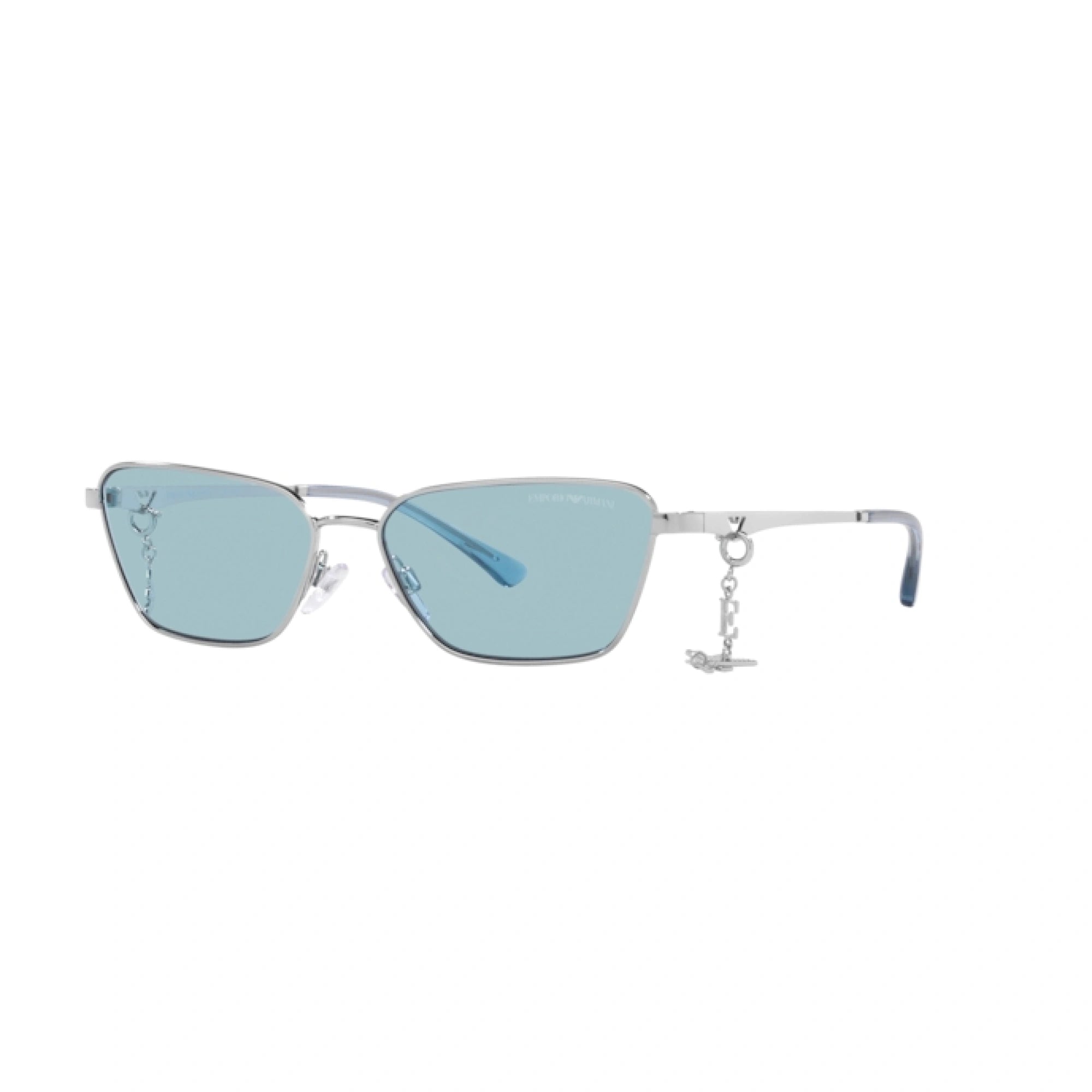 EMPORIO ARMANI EA 2141 - 301580 ARGENTO LUCIDO | OCCHIALE DA SOLE DONNA | CALIBRO 56