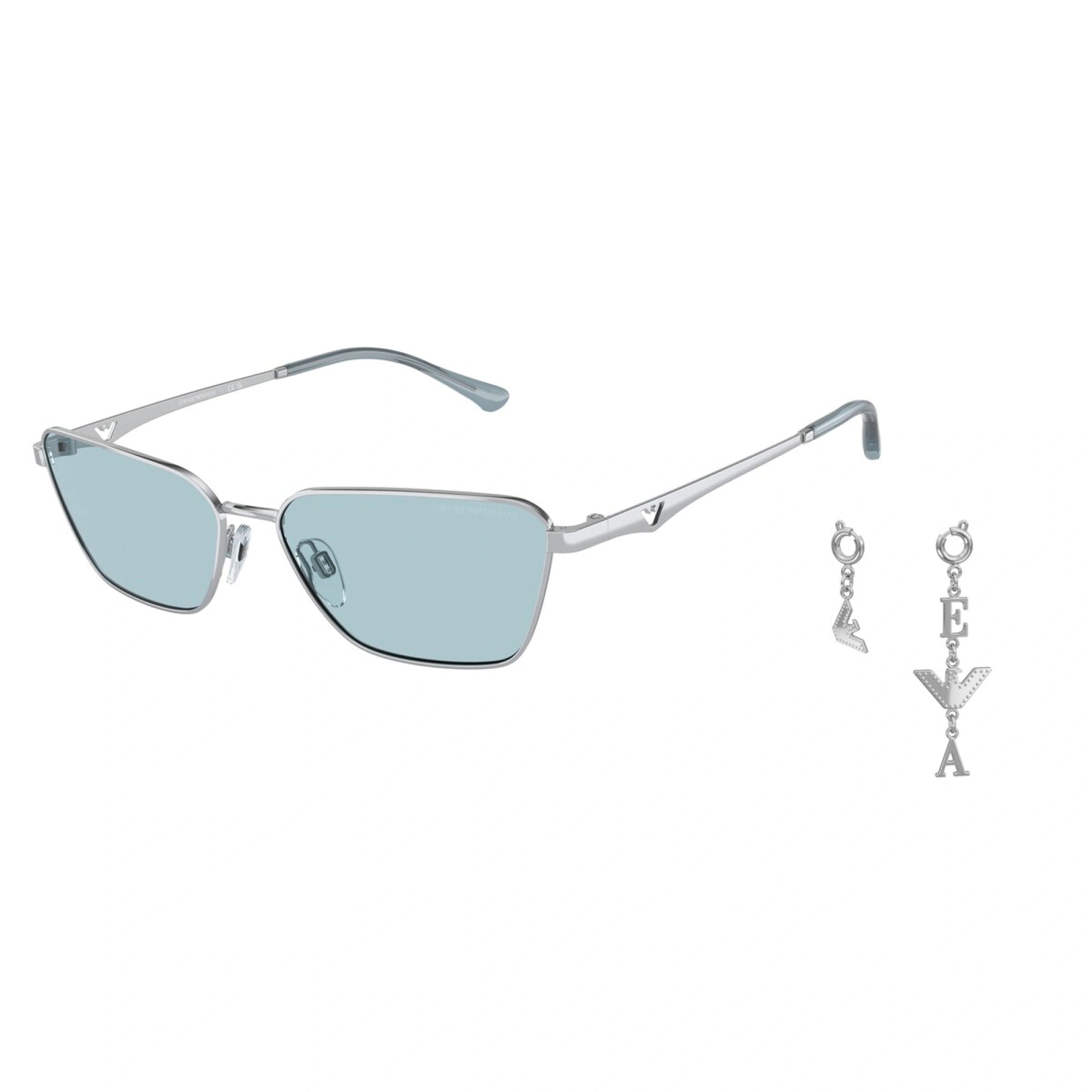 EMPORIO ARMANI EA 2141 - 301580 ARGENTO LUCIDO | OCCHIALE DA SOLE DONNA | CALIBRO 56