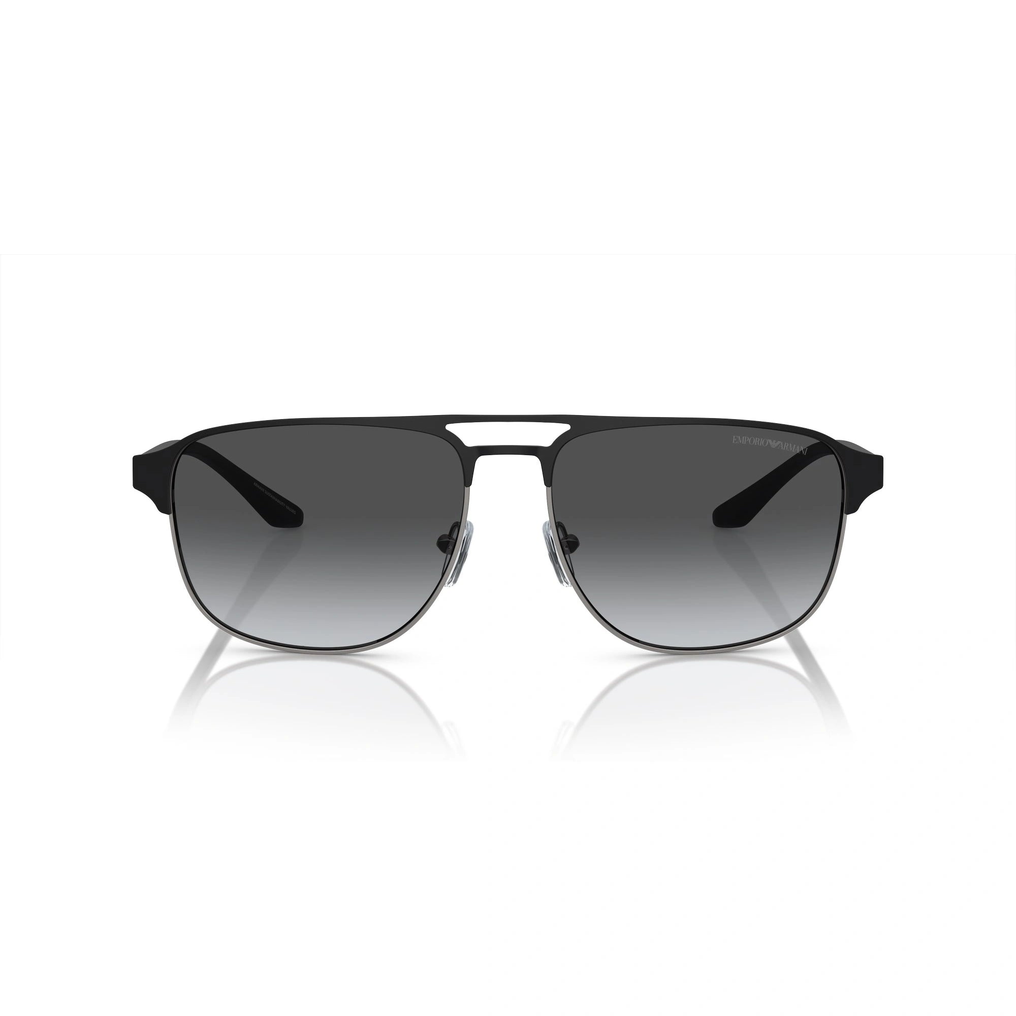 EMPORIO ARMANI EA 2144 - 336511 CANNA DI FUCILE OPACO/NERO | OCCHIALE DA SOLE UOMO | CALIBRO 60