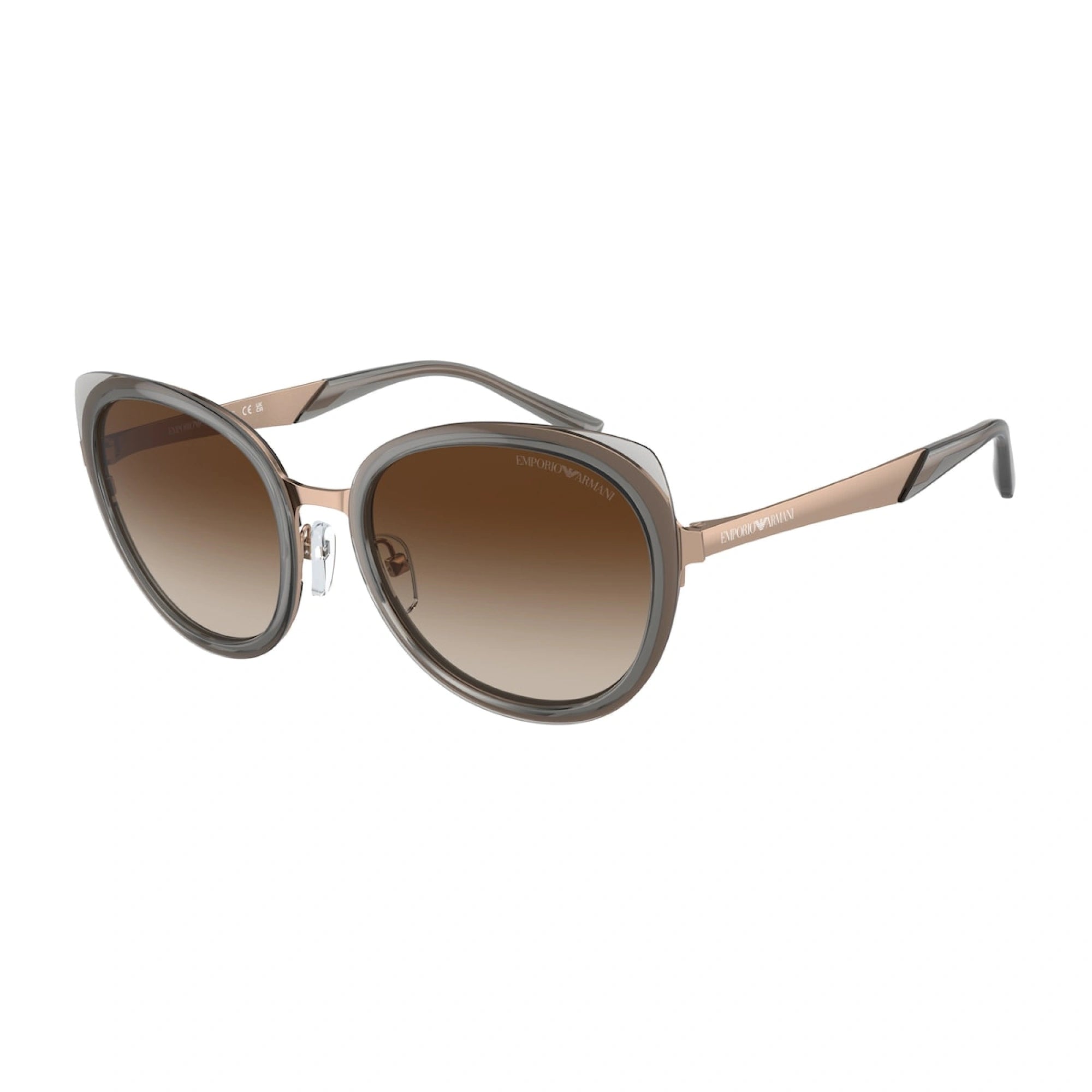 EMPORIO ARMANI EA 2146 - 336113 ORO ROSA LUCIDO | OCCHIALE DA SOLE DONNA | CALIBRO 53