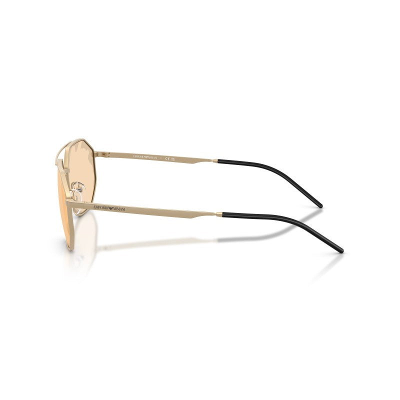 OCCHIALE DA SOLE UOMO | EMPORIO ARMANI EA 2147 - 30027L ORO PALLIDO OPACO - CALIBRO 58