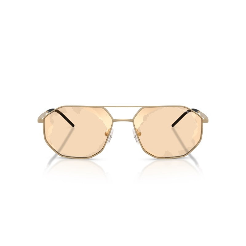 OCCHIALE DA SOLE UOMO | EMPORIO ARMANI EA 2147 - 30027L ORO PALLIDO OPACO - CALIBRO 58