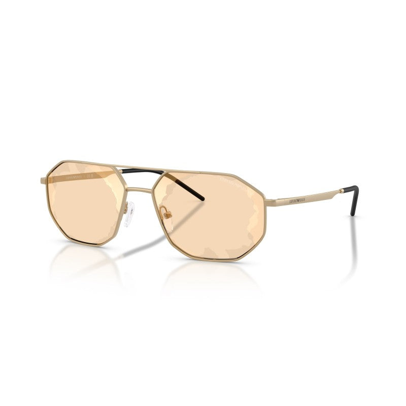 OCCHIALE DA SOLE UOMO | EMPORIO ARMANI EA 2147 - 30027L ORO PALLIDO OPACO - CALIBRO 58