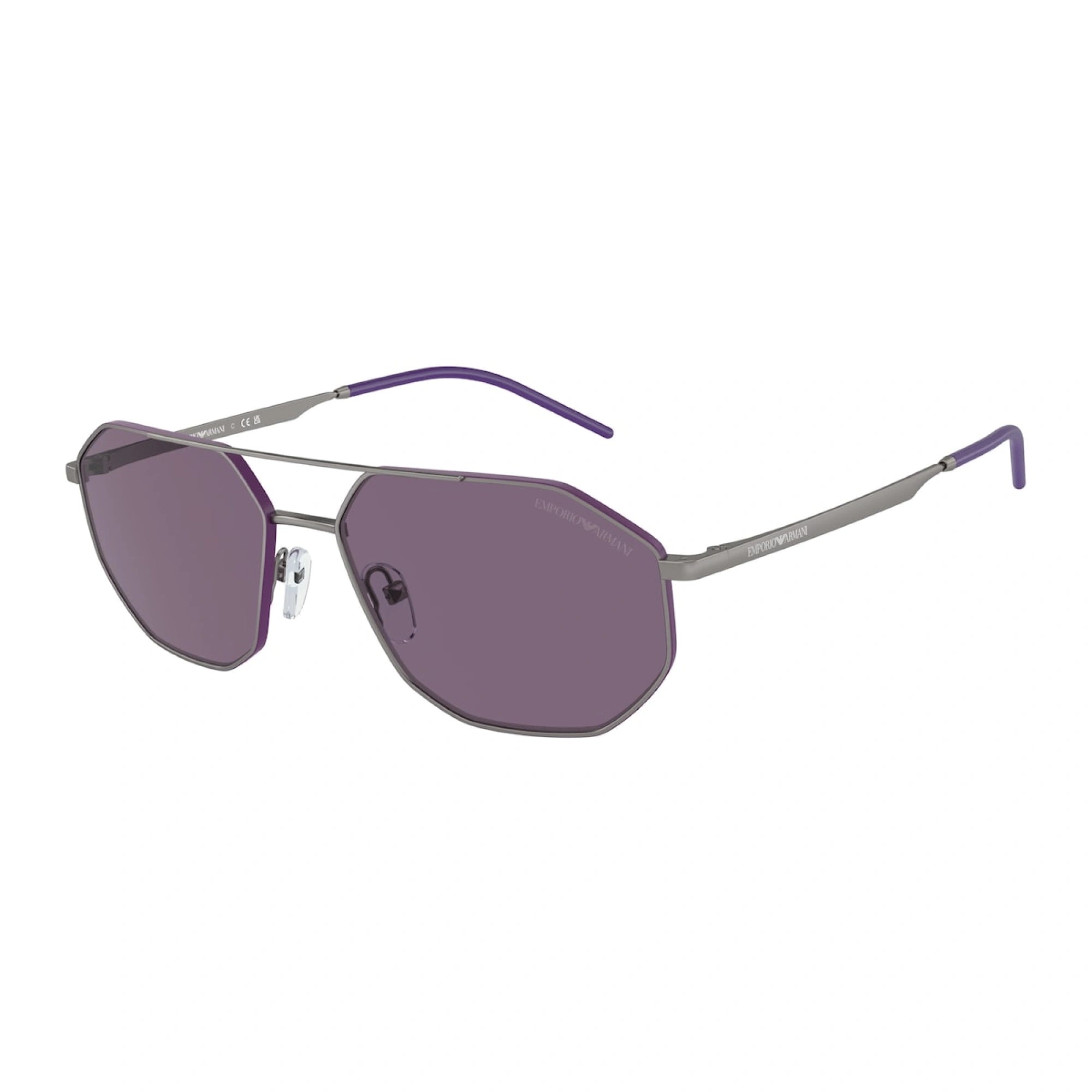 EMPORIO ARMANI EA 2147 - 30031A CANNA DI FUCILE OPACO | OCCHIALE DA SOLE UOMO | CALIBRO 58