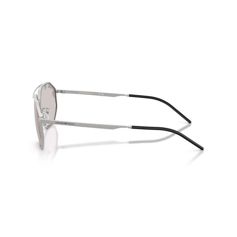 OCCHIALE DA SOLE UOMO | EMPORIO ARMANI EA 2147 - 30157F ARGENTO OPACO - CALIBRO 58