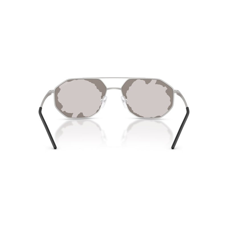 OCCHIALE DA SOLE UOMO | EMPORIO ARMANI EA 2147 - 30157F ARGENTO OPACO - CALIBRO 58