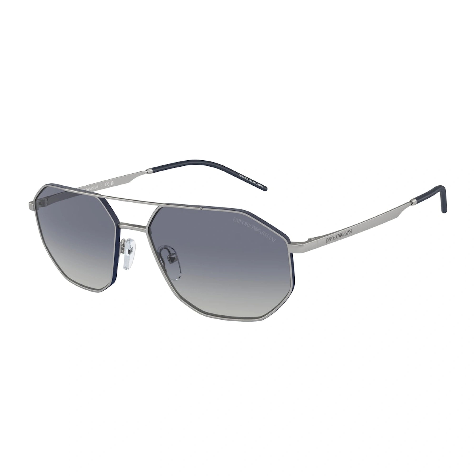 EMPORIO ARMANI EA 2147 - 30454L ARGENTO OPACO | OCCHIALE DA SOLE UOMO | CALIBRO 58