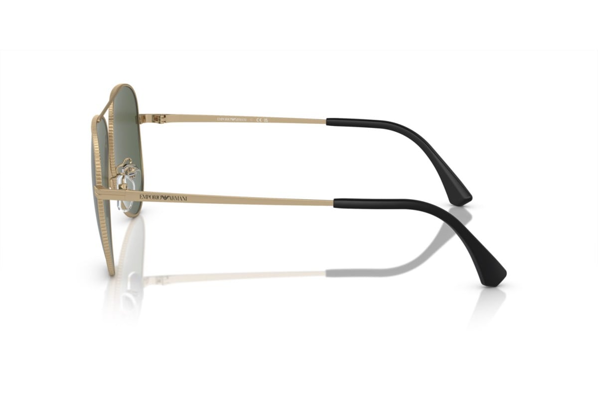 OCCHIALE DA SOLE UOMO | EMPORIO ARMANI EA 2149D - 300271 ORO PALLIDO OPACO - CALIBRO 60