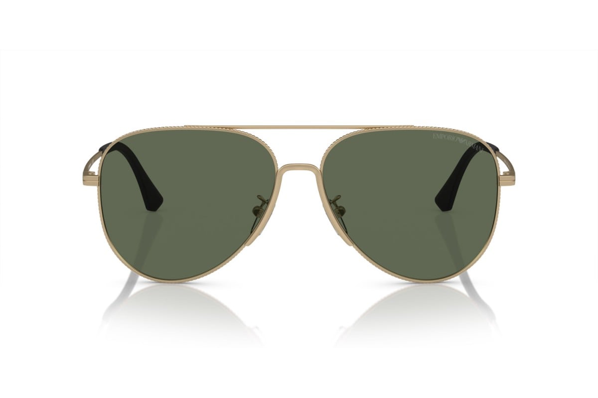 OCCHIALE DA SOLE UOMO | EMPORIO ARMANI EA 2149D - 300271 ORO PALLIDO OPACO - CALIBRO 60