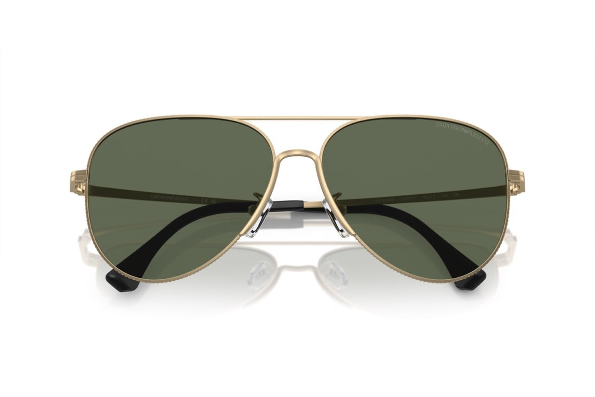 OCCHIALE DA SOLE UOMO | EMPORIO ARMANI EA 2149D - 300271 ORO PALLIDO OPACO - CALIBRO 60