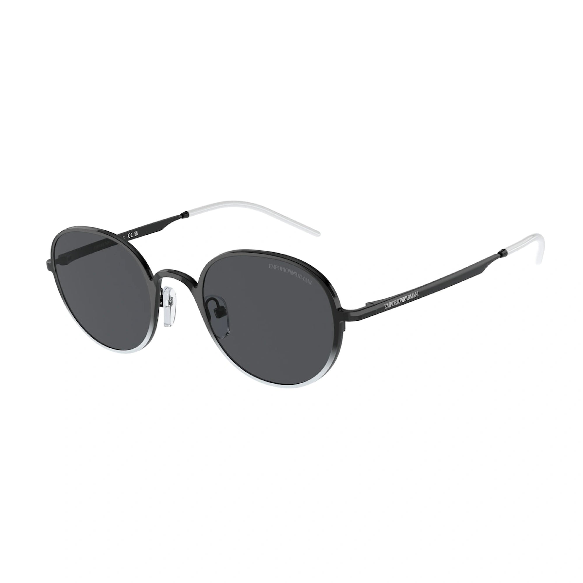 EMPORIO ARMANI EA 2151 - 337287 BIANCO/NERO LUCIDO | OCCHIALE DA SOLE DONNA | CALIBRO 48