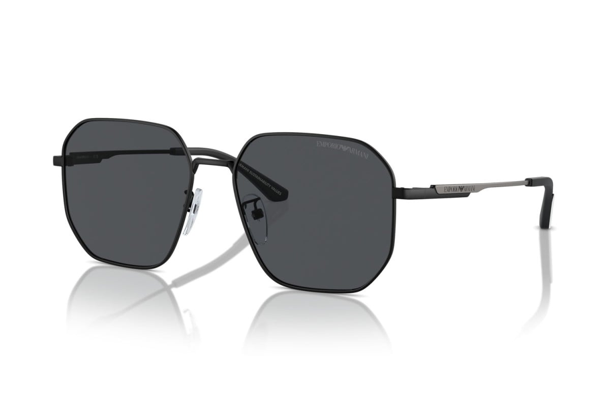 OCCHIALE DA SOLE UOMO | EMPORIO ARMANI  EA 2154D - 300187 NERO OPACO - CALIBRO 57