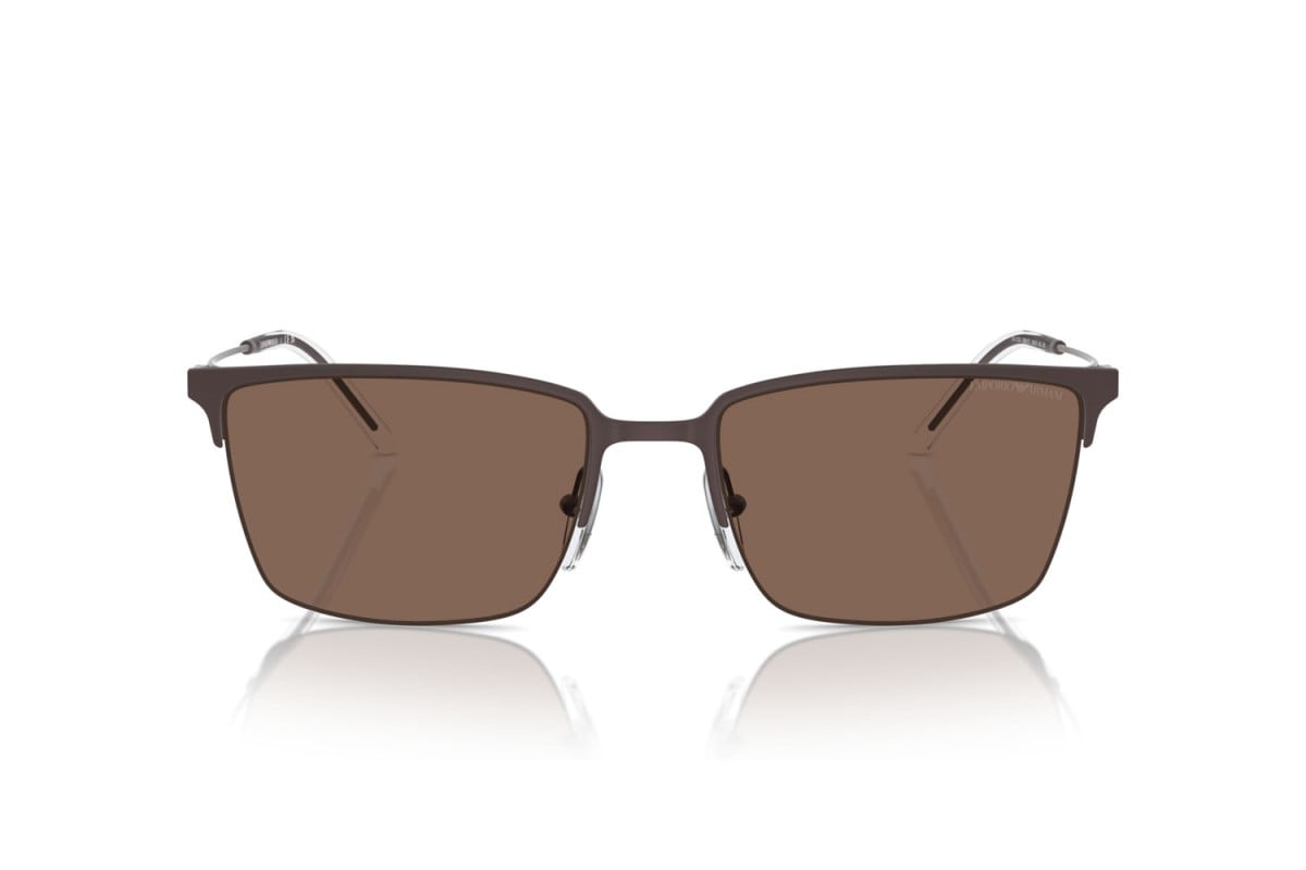 OCCHIALE DA SOLE UOMO | EMPORIO ARMANI  EA 2155 - 338073 MARRONE OPACO - CALIBRO 58