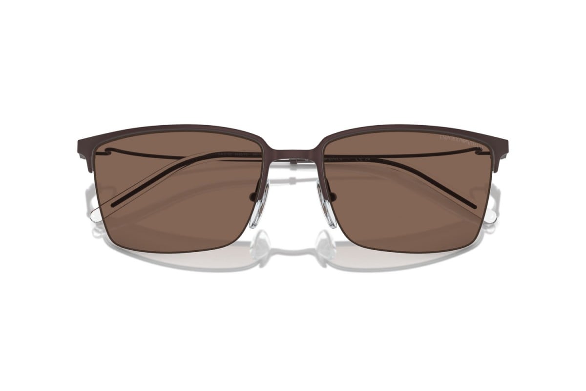 OCCHIALE DA SOLE UOMO | EMPORIO ARMANI  EA 2155 - 338073 MARRONE OPACO - CALIBRO 58
