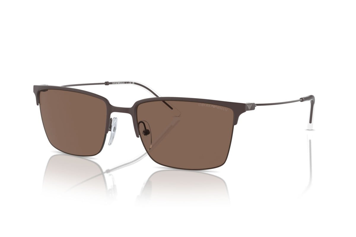 OCCHIALE DA SOLE UOMO | EMPORIO ARMANI  EA 2155 - 338073 MARRONE OPACO - CALIBRO 58
