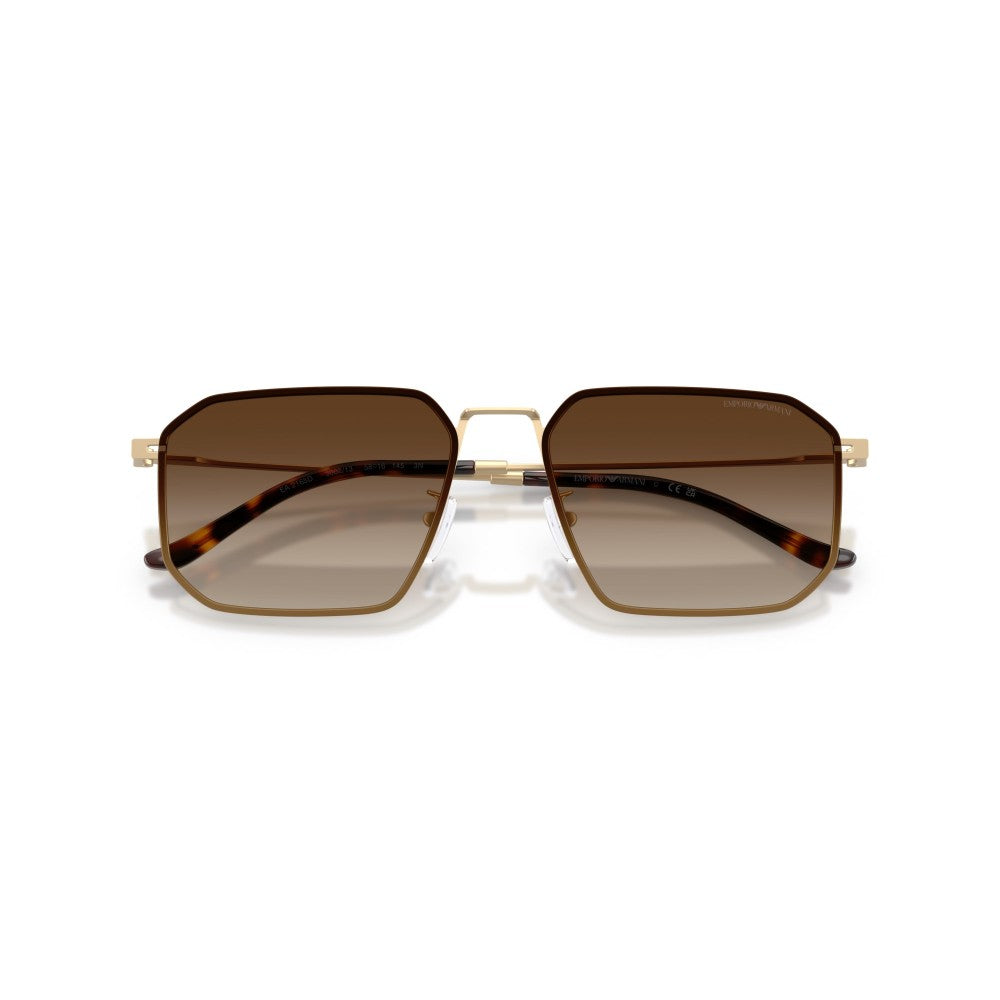 OCCHIALE DA SOLE UOMO | EMPORIO ARMANI EA 2165D - 300213 ORO PALLIDO OPACO - CALIBRO 58