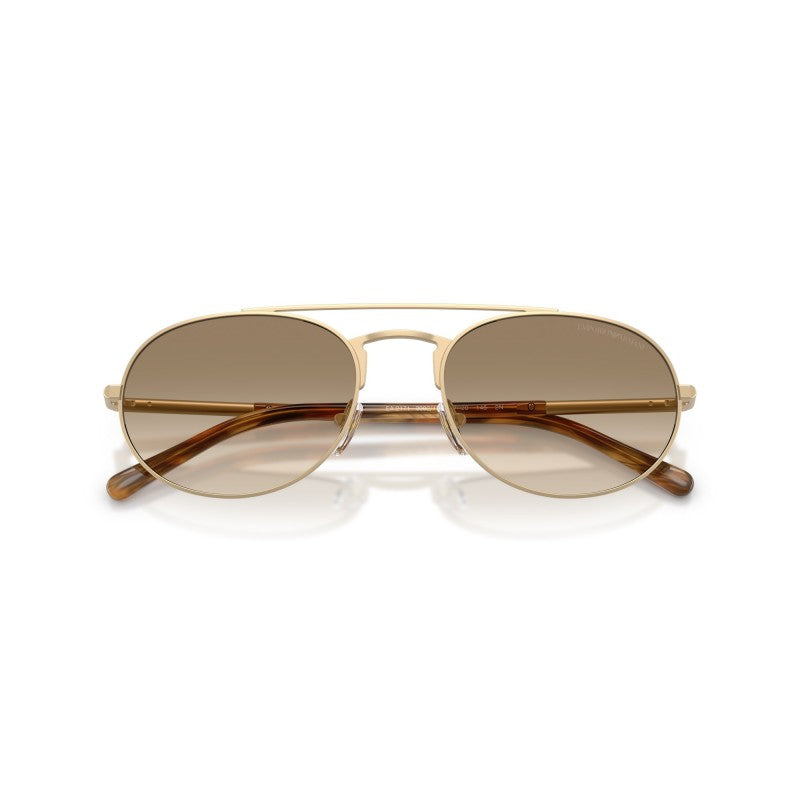 OCCHIALE DA SOLE UOMO | EMPORIO ARMANI EA 2171 - 300213 ORO PALLIDO OPACO - CALIBRO 57