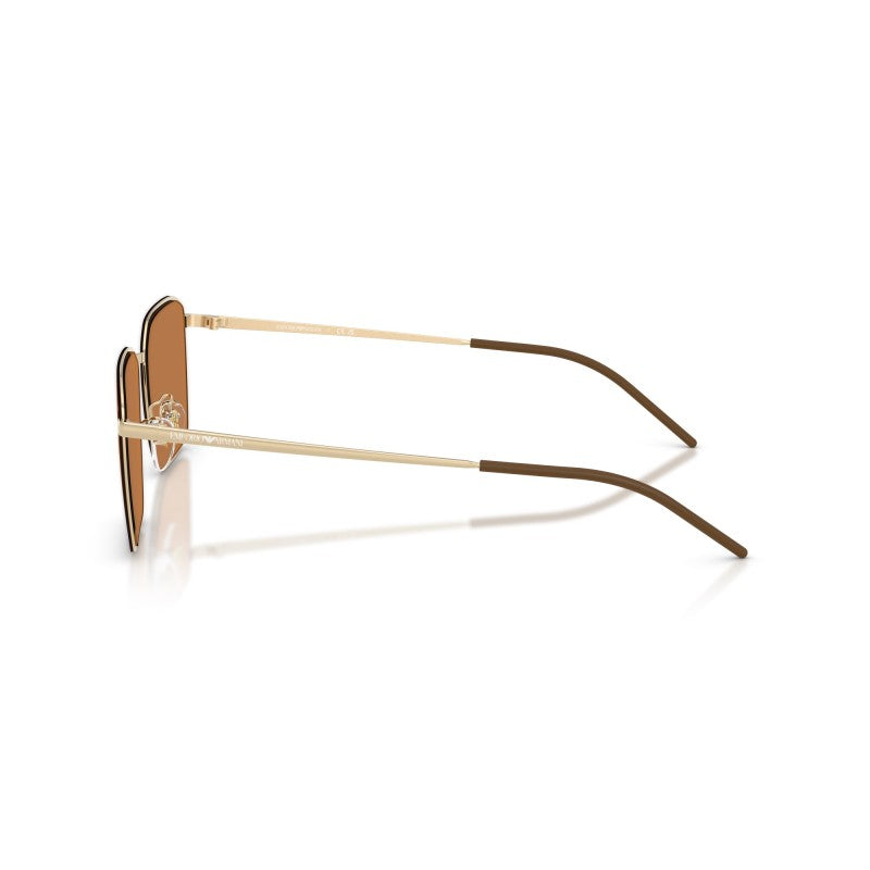 OCCHIALE DA SOLE UOMO | EMPORIO ARMANI EA 2172D - 301373 ORO PALLIDO LUCIDO - CALIBRO 60