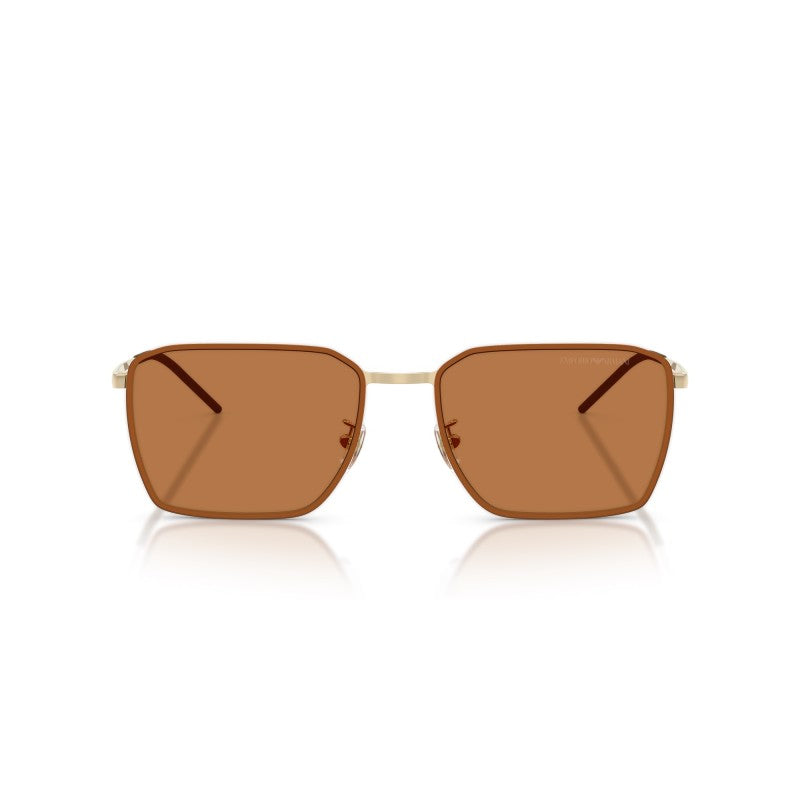 OCCHIALE DA SOLE UOMO | EMPORIO ARMANI EA 2172D - 301373 ORO PALLIDO LUCIDO - CALIBRO 60