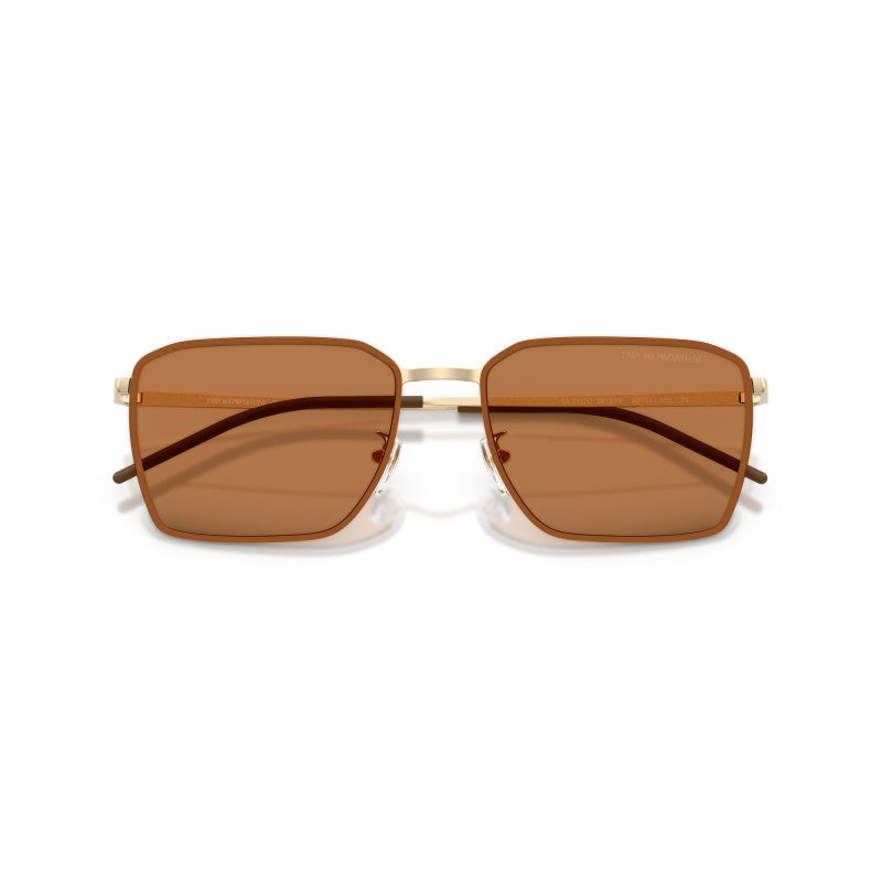 OCCHIALE DA SOLE UOMO | EMPORIO ARMANI EA 2172D - 301373 ORO PALLIDO LUCIDO - CALIBRO 60