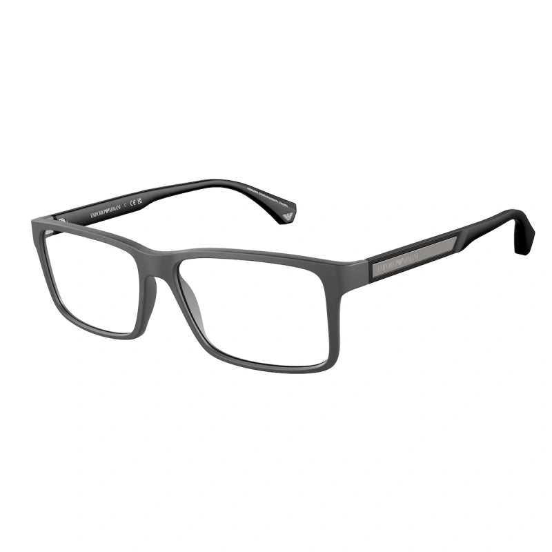 EMPORIO ARMANI - 5126 GRIGIO SCURO OPACO | OCCHIALE DA VISTA UOMO - EA 3038 CALIBRO 54