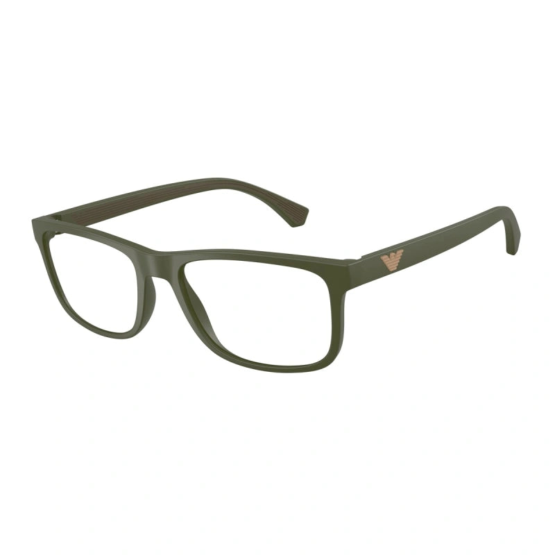 EMPORIO ARMANI - 6184 VERDE OPACO | OCCHIALE DA VISTA UOMO - EA 3147 CALIBRO 55