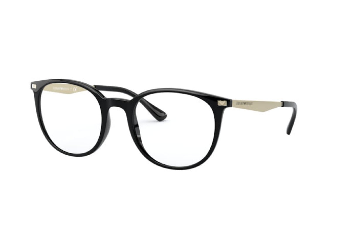 OCCHIALE DA VISTA DONNA | EMPORIO ARMANI EA 3168 - 5001 SHINY BLACK - CALIBRO 52