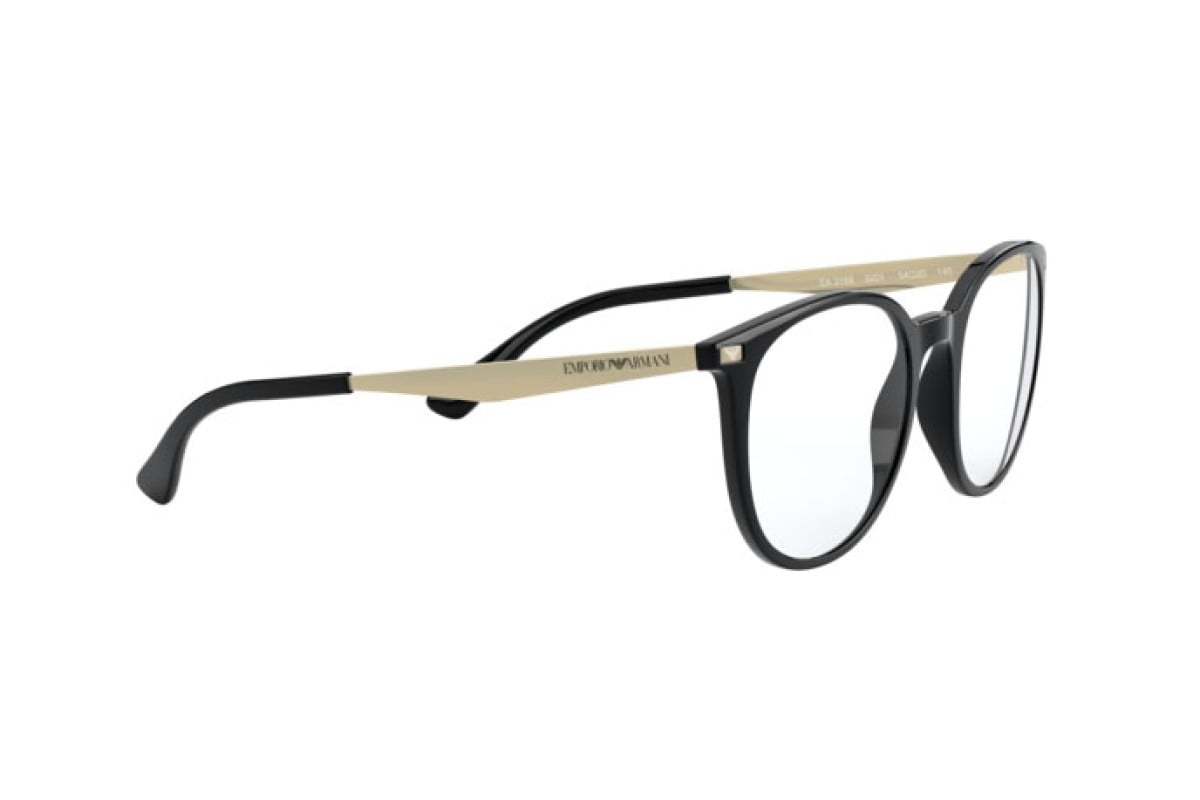 OCCHIALE DA VISTA DONNA | EMPORIO ARMANI EA 3168 - 5001 SHINY BLACK - CALIBRO 52