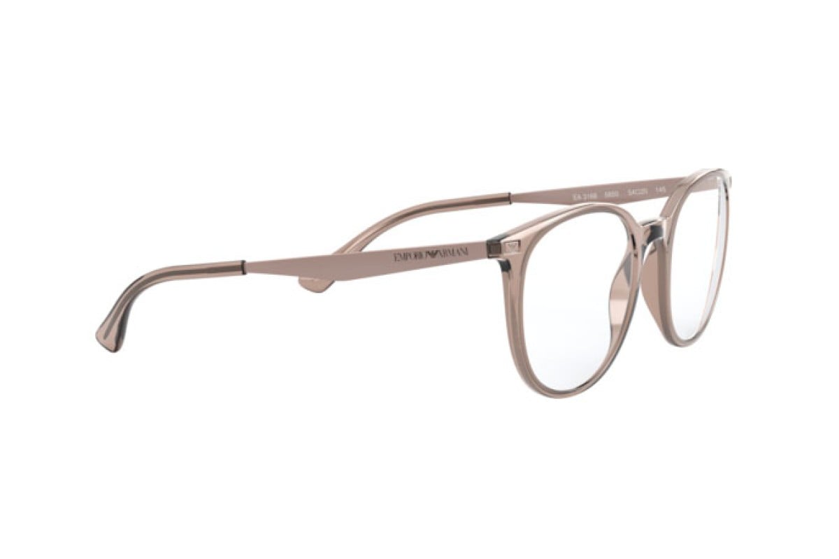 OCCHIALE DA VISTA DONNA | EMPORIO ARMANI EA 3168 - 5850 TUNDRA TRASPARENTE LUCIDA - CALIBRO 52