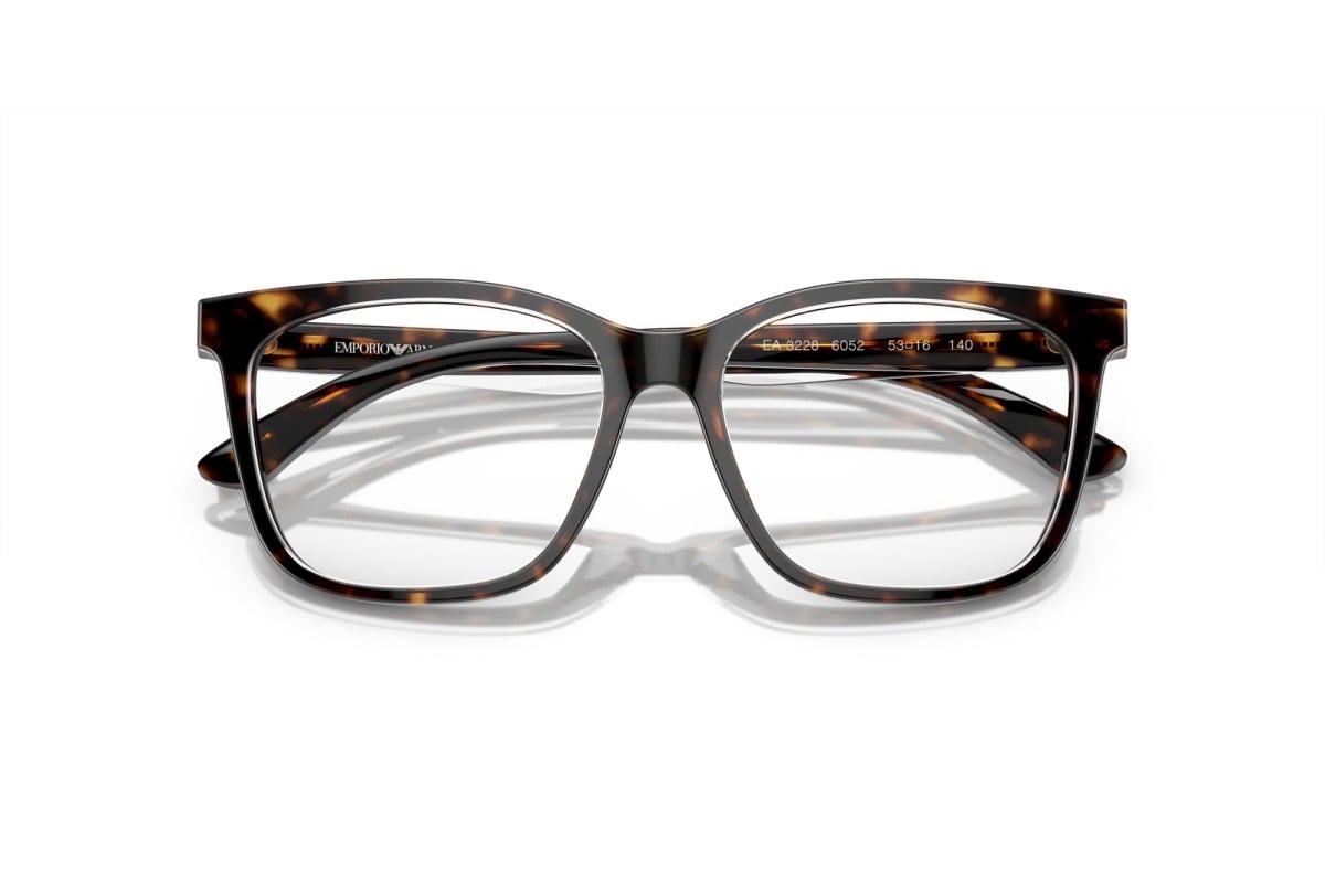 OCCHIALE DA VISTA DONNA | EMPORIO ARMANI EA 3228 - 6052 AVANA LUCIDA/TOP CRISTALLO - CALIBRO 51