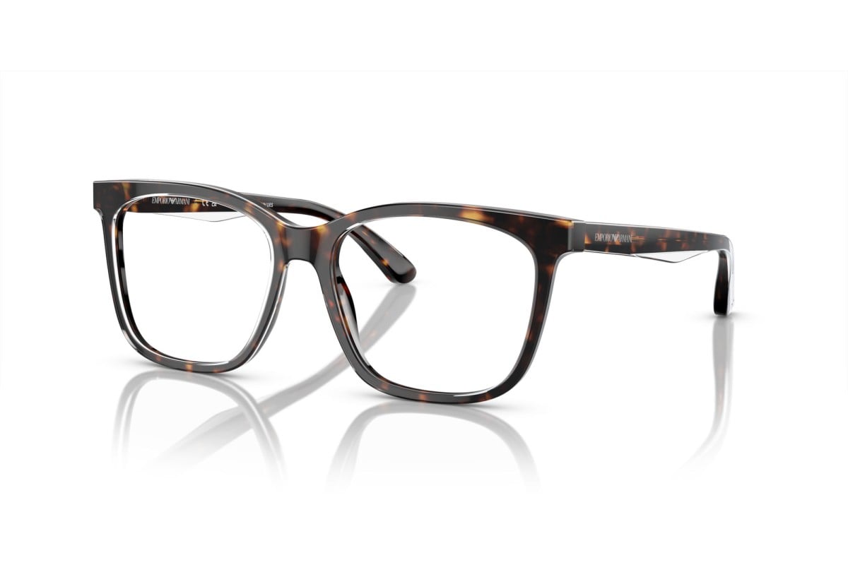 OCCHIALE DA VISTA DONNA | EMPORIO ARMANI EA 3228 - 6052 AVANA LUCIDA/TOP CRISTALLO - CALIBRO 53
